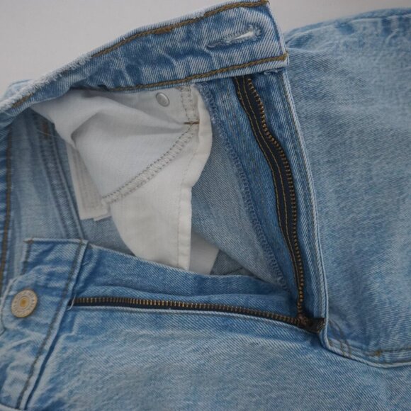 Abercrombie & Fitch 90's Straight Ultra High Rise Curve Love Light Wash Denim 25 - Picture 12 of 15